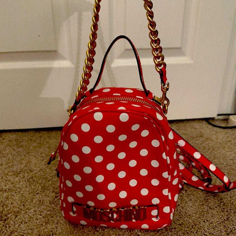 Authentic Moschino backpack and shoulder bag in one